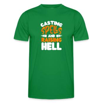 Cast a spell - Men's Functional T-Shirt - kelly green - Front - AI Model Male 178 dark (178cm)