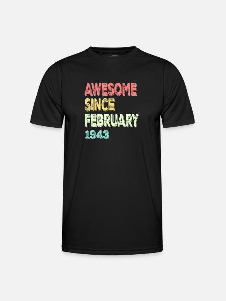 Awesome since March 1943 - Men's Functional T-Shirt - black