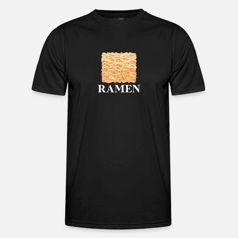 Ramen - Männer Funktions-T-Shirt - Schwarz