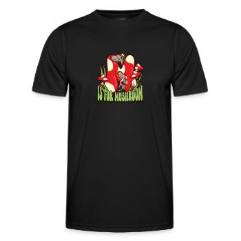 Morels Mushroom Picker Mushroom Farmer Mushroom - T-shirt sport Homme - noir - Devant - AI Model Male 178 dark (178cm)