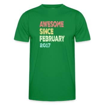Awesome since March 2017 - Men's Functional T-Shirt - kelly green - Front - AI Model Male 178 dark (178cm)