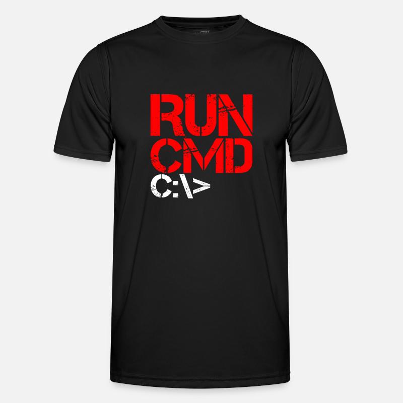 Run Cmd 4 Männer Funktions-T-Shirt