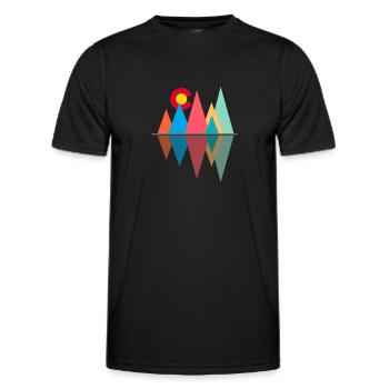 Colorado - Männer Funktions-T-Shirt - Schwarz - Vorne - AI Model Male 178 dark (178cm)