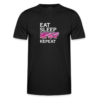 Hip Hop Rap Music Rapper Hiphop Gift - T-shirt sport Homme - noir - Devant - AI Model Male 178 dark (178cm)