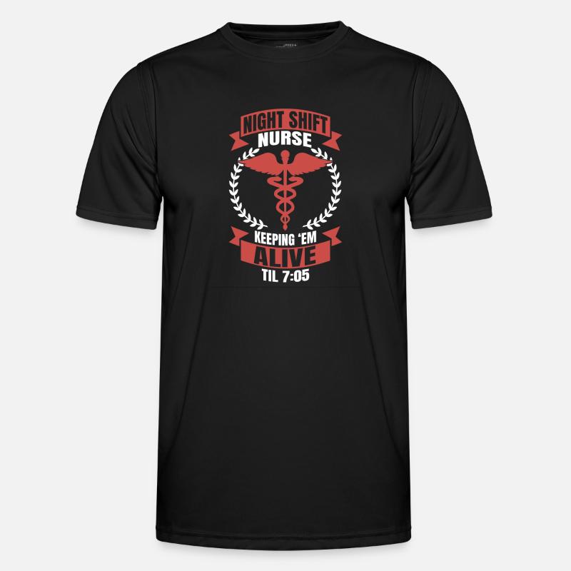 Nachtschwester Infirmière de nuit Krankenschwester T-shirt sport Homme