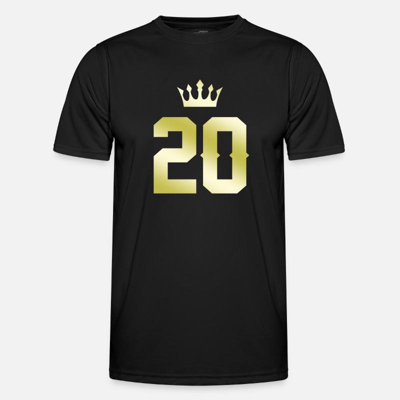 20 Number Crown - Men's Functional T-Shirt - black