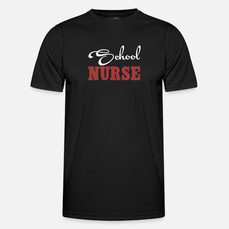 Schulkrankenschwester Männer Funktions-T-Shirt