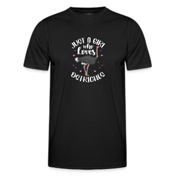 Strauß - Männer Funktions-T-Shirt - Schwarz - Vorne - AI Model Male 178 dark (178cm)