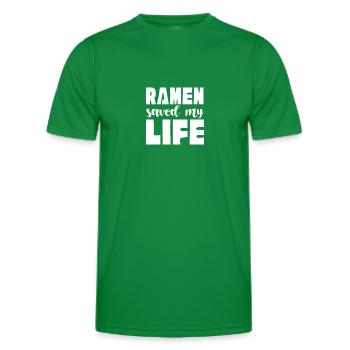 Ramen - Men's Functional T-Shirt - kelly green - Front - AI Model Male 178 dark (178cm)