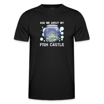 Aquaristik Aquarium Keeper Fishkeeper Salzwasser - Männer Funktions-T-Shirt - Schwarz - Vorne - AI Model Male 178 dark (178cm)