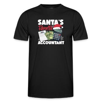 Comptable Comptable Comptable - T-shirt sport Homme - noir - Devant - AI Model Male 178 dark (178cm)