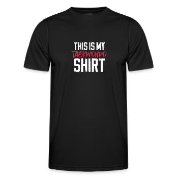 Taekwondo Tae Kwon Do Kampfsport Geschenk - Männer Funktions-T-Shirt - Schwarz - Vorne - AI Model Male 178 dark (178cm)