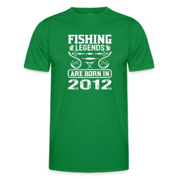 Les légendes de la pêche sont nées en 2012 - T-shirt sport Homme - vert - Devant - AI Model Male 178 dark (178cm)