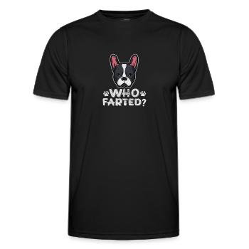 Boston Terrier - Men's Functional T-Shirt - black - Front - AI Model Male 178 dark (178cm)