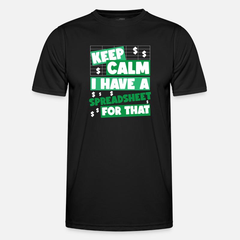 Comptable Comptable Comptable - T-shirt sport Homme - noir