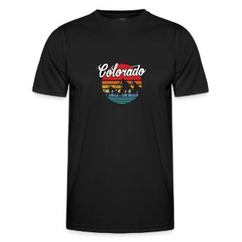 Colorado - Männer Funktions-T-Shirt - Schwarz - Vorne - AI Model Male 178 dark (178cm)