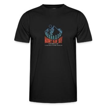 Colorado Mount Blue Sky USA America Gift - Men's Functional T-Shirt - black - Front - AI Model Male 178 dark (178cm)