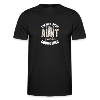 Marraine - T-shirt sport Homme - noir - Devant - AI Model Male 178 dark (178cm)