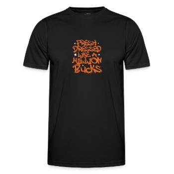 Hip Hop - Männer Funktions-T-Shirt - Schwarz - Vorne - AI Model Male 178 dark (178cm)