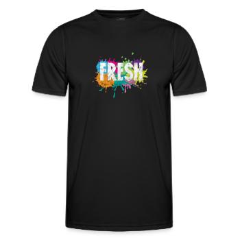 Hip Hop - Männer Funktions-T-Shirt - Schwarz - Vorne - AI Model Male 178 dark (178cm)