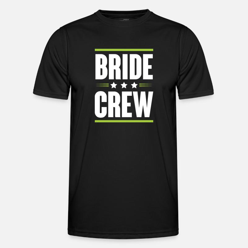 Bride Crew - Männer Funktions-T-Shirt - Schwarz