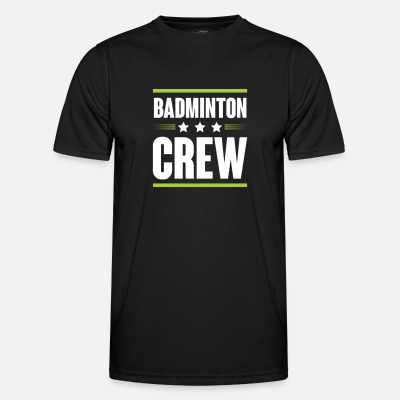 Badminton Crew - Men's Functional T-Shirt - black
