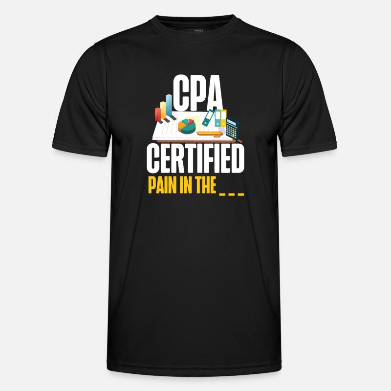 Comptable Comptable Comptable - T-shirt sport Homme - noir