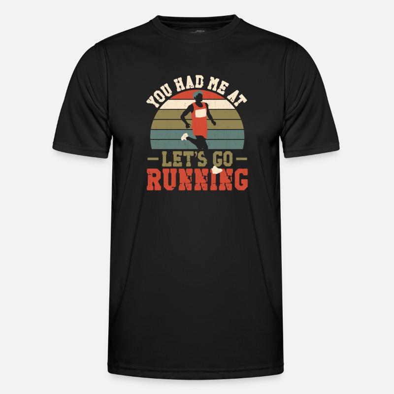 Running Runner Half Marathon - Men's Functional T-Shirt - black