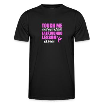 Taekwondo Tae Kwon Do Kampfsport Geschenk - Männer Funktions-T-Shirt - Schwarz - Vorne - AI Model Male 178 dark (178cm)