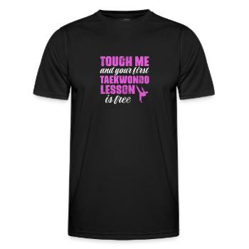 Taekwondo - Männer Funktions-T-Shirt - Schwarz - Vorne - AI Model Male 178 dark (178cm)