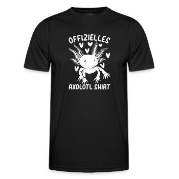 Chemise officielle Axolotl Axolotl Triton à dents croisées Sc - T-shirt sport Homme - noir - Devant - AI Model Male 178 dark (178cm)