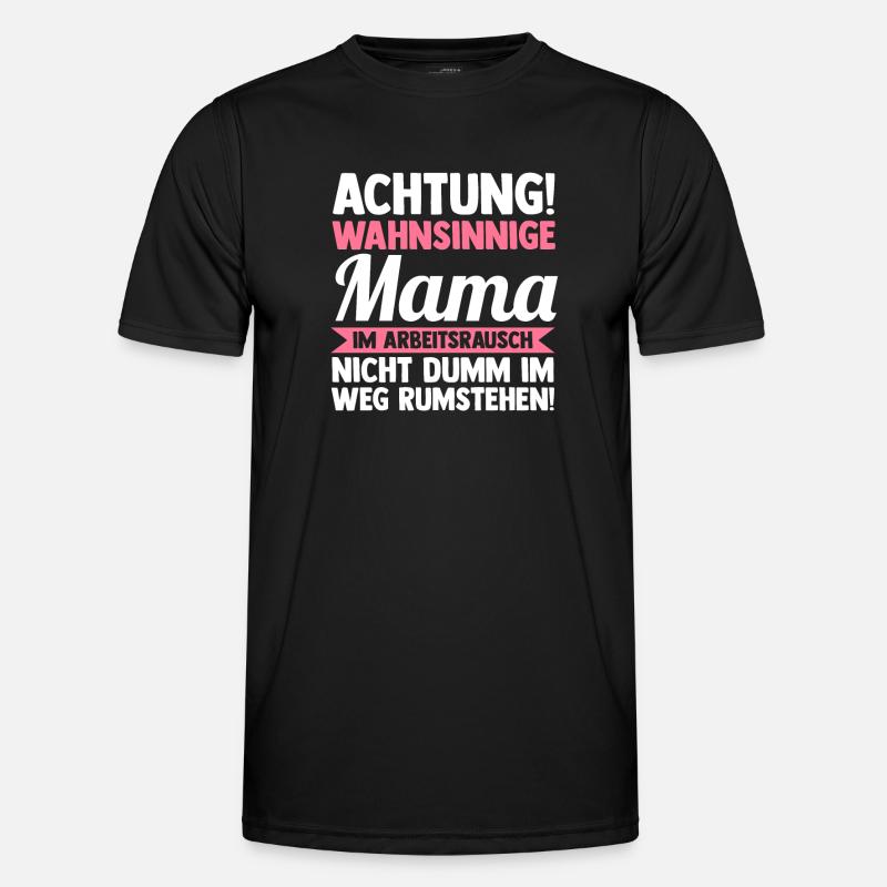 Mutter Mama - Männer Funktions-T-Shirt - Schwarz