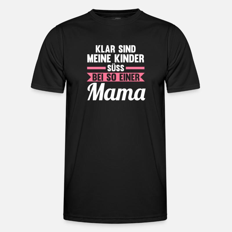 Mutter Mama - Männer Funktions-T-Shirt - Schwarz