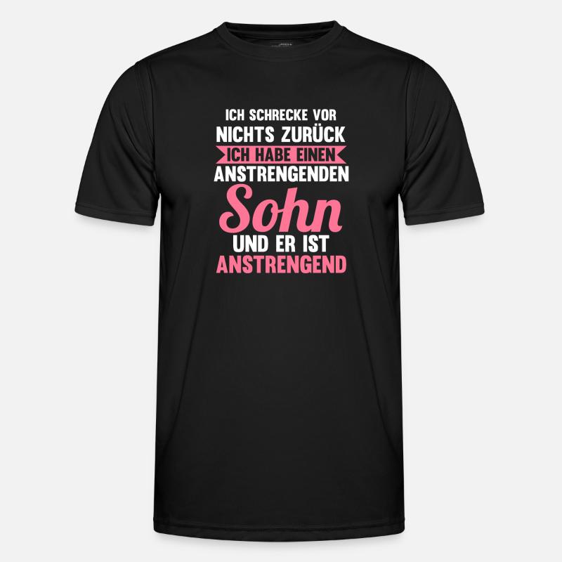 Mutter Mama - Männer Funktions-T-Shirt - Schwarz