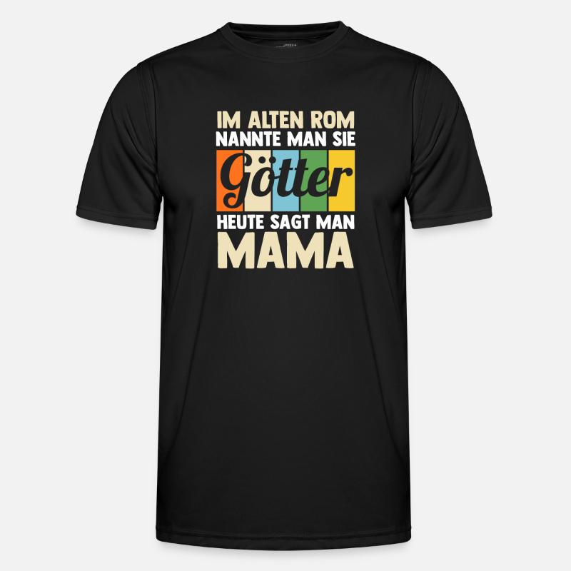 Mutter Mama - Männer Funktions-T-Shirt - Schwarz