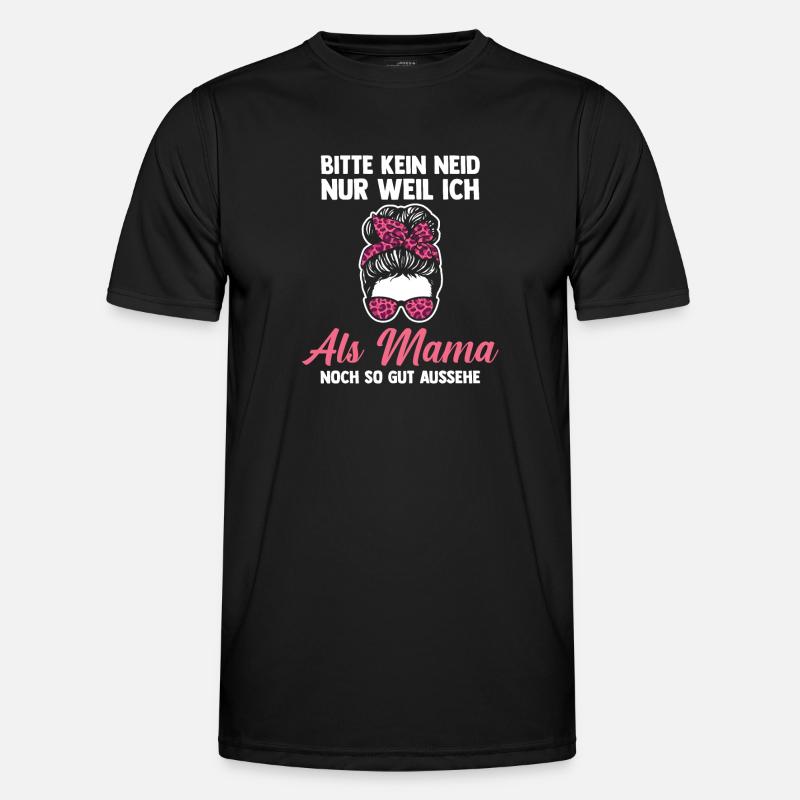 Mutter Mama - Männer Funktions-T-Shirt - Schwarz