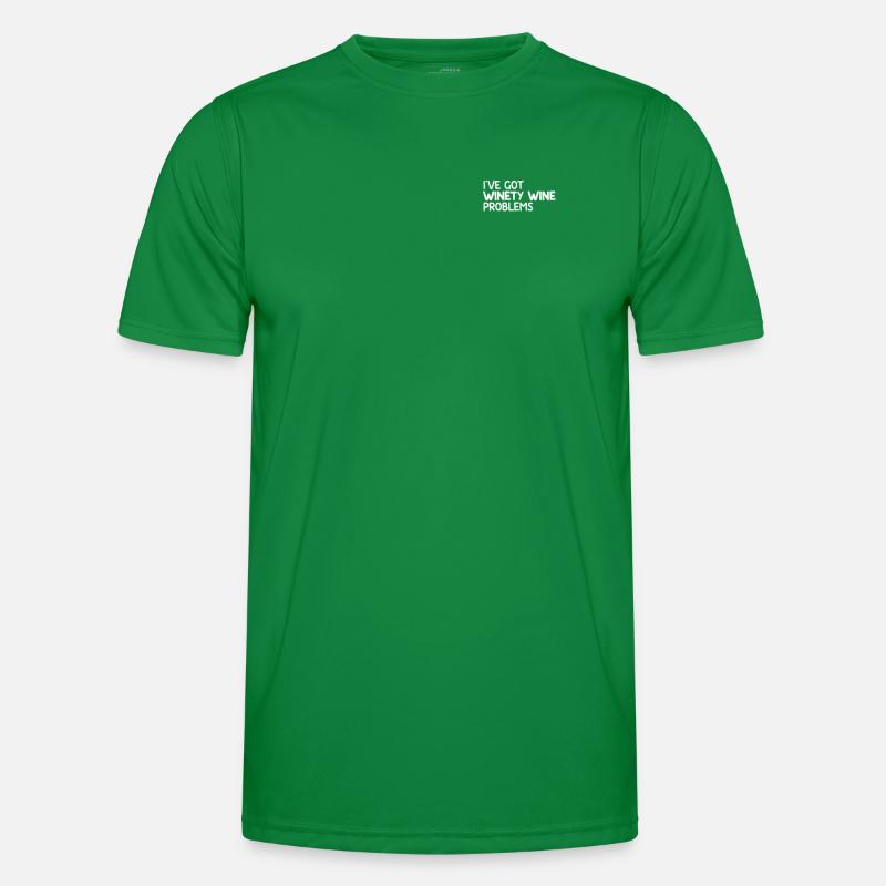 Winety Wine Problems Weintrinker Winzer Weinfest Männer Funktions-T-Shirt