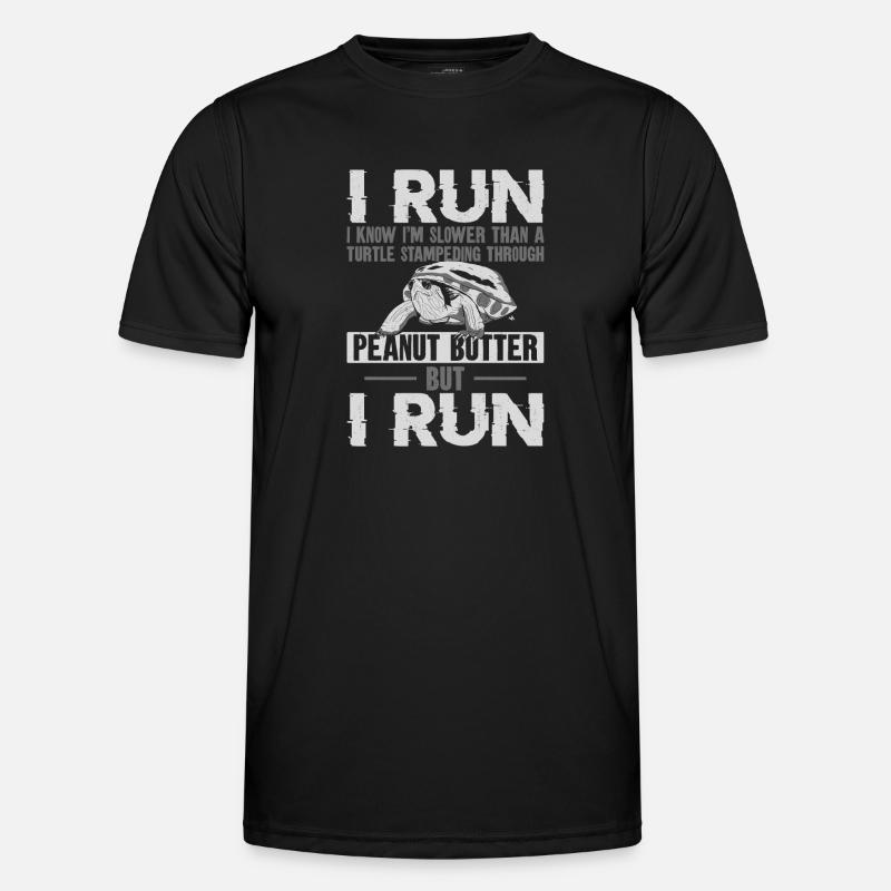 Running Runner Half Marathon - Männer Funktions-T-Shirt - Schwarz