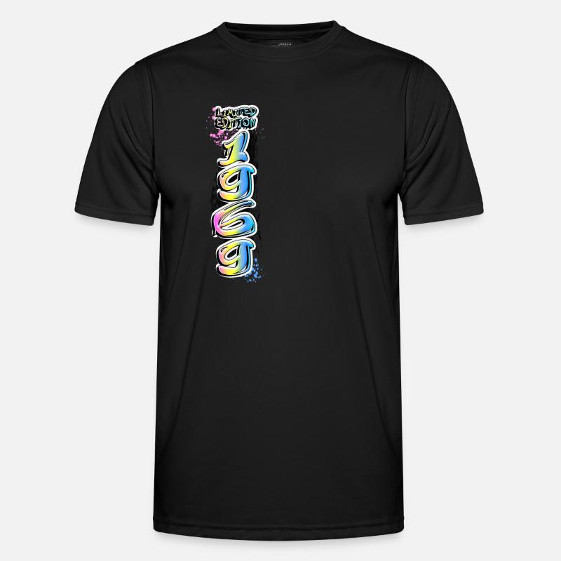 Limited Edition 1969 Graffiti - Men's Functional T-Shirt - black