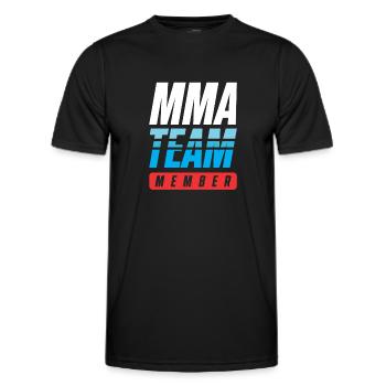 Mma Team - Men's Functional T-Shirt - black - Front - AI Model Male 178 dark (178cm)