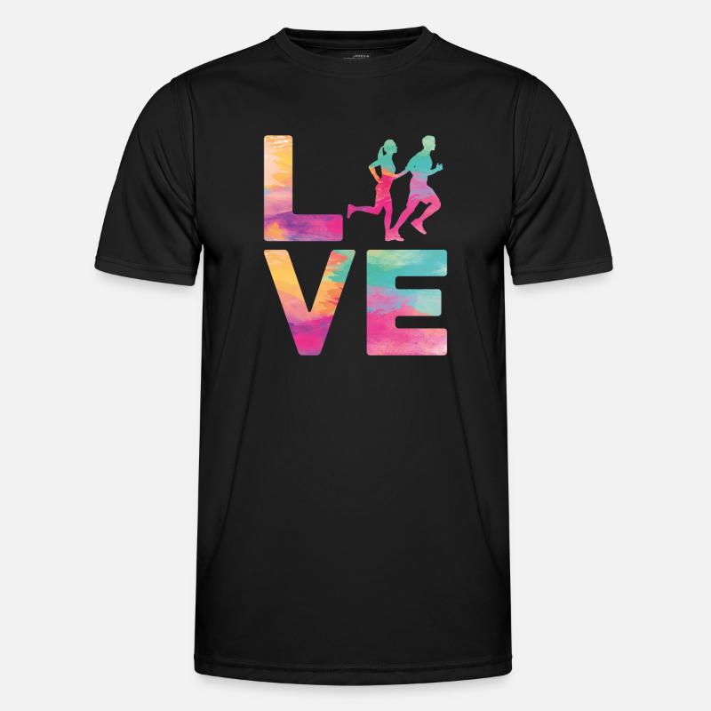 Running Runner Half Marathon - Men's Functional T-Shirt - black