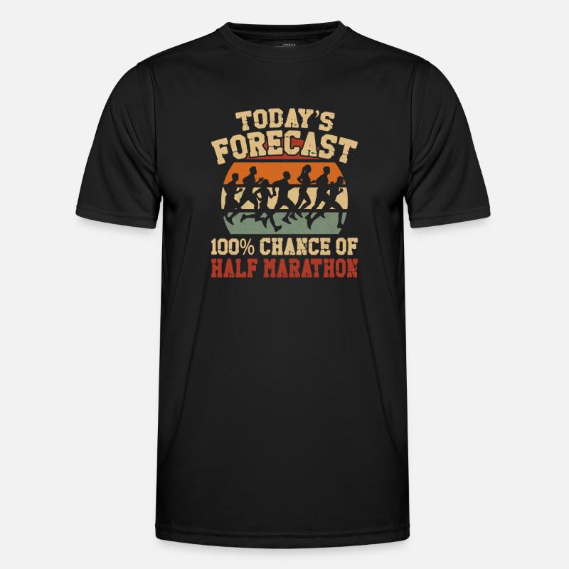Running Runner Half Marathon - Men's Functional T-Shirt - black