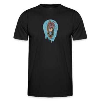 Vietnam I Saigon Scooter Pho Bo Motif de voyage pour - T-shirt sport Homme - noir - Devant - AI Model Male 178 dark (178cm)