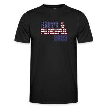 Freiheit Für Die ganze Menschheit - Männer Funktions-T-Shirt - Schwarz - Vorne - AI Model Male 178 dark (178cm)