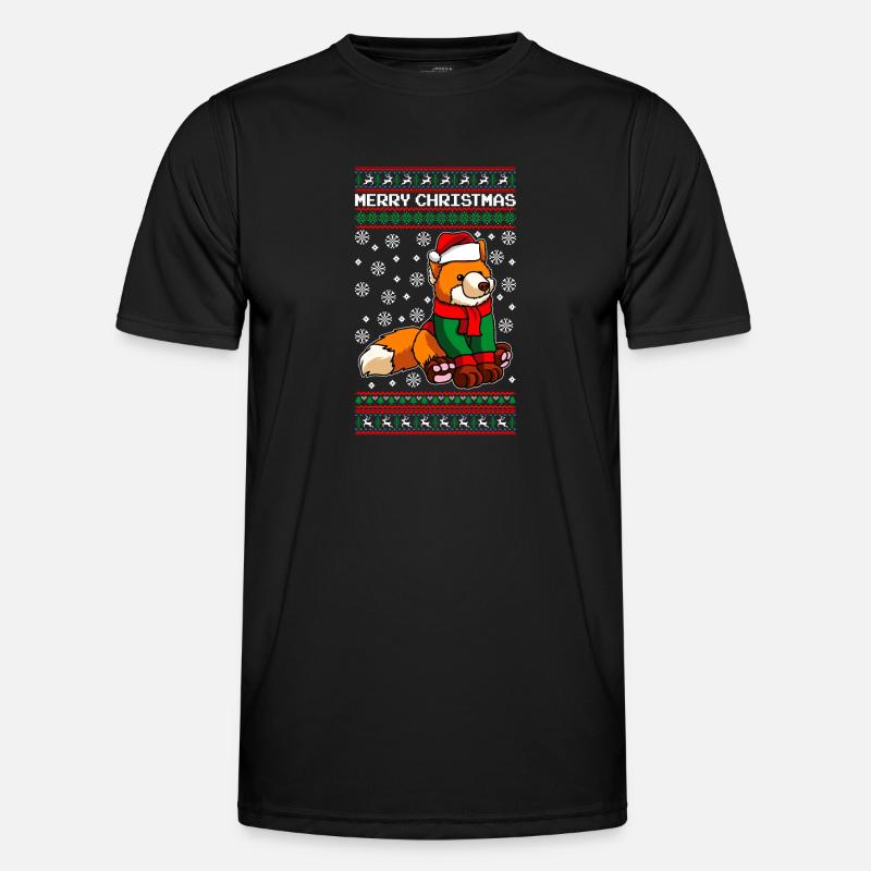 Fox Ugly Christmas - Men's Functional T-Shirt - black