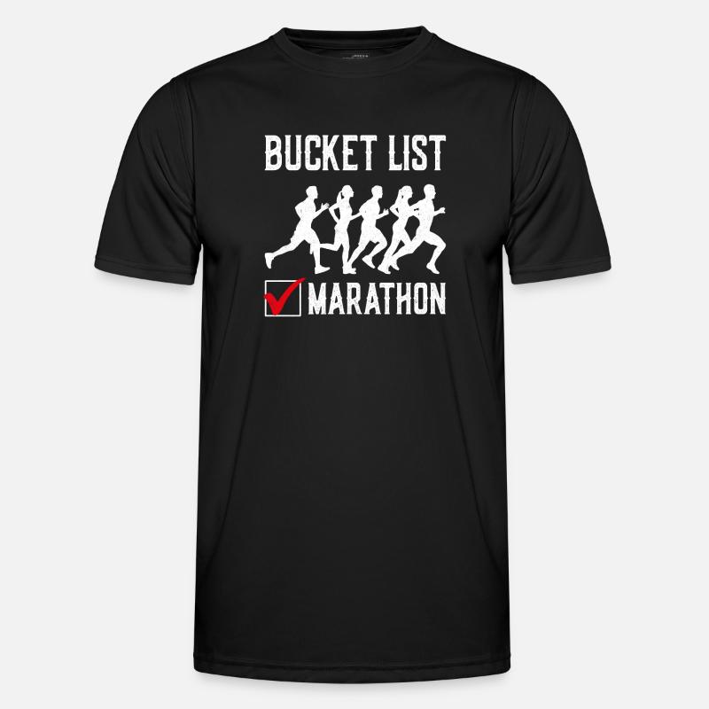Running Runner Half Marathon - Männer Funktions-T-Shirt - Schwarz