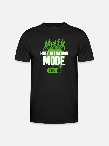 Running Runner Half Marathon - Men's Functional T-Shirt - black