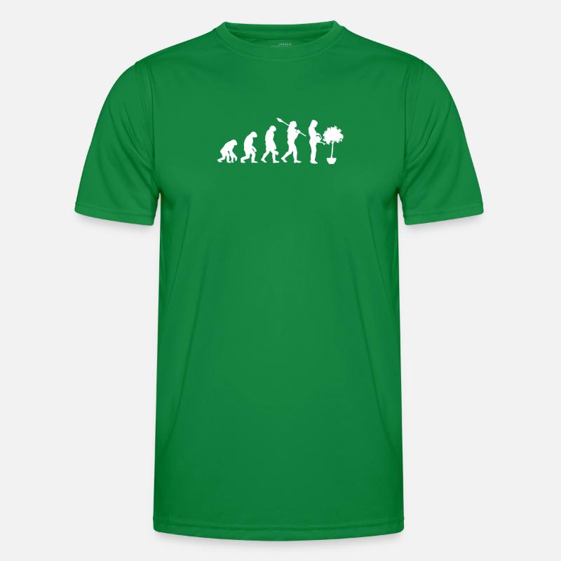 Ficus Evolution Pflanze Gärtner Männer Funktions-T-Shirt