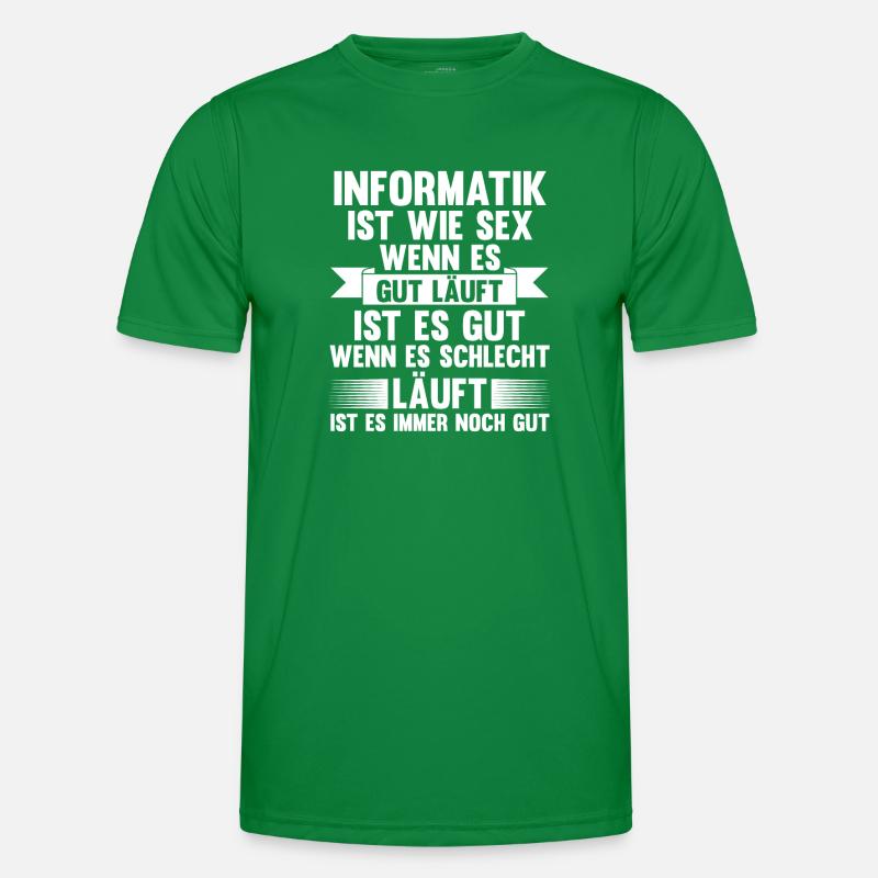 Programmierer IT Fachmann Informatiker Informatik Männer Funktions-T-Shirt