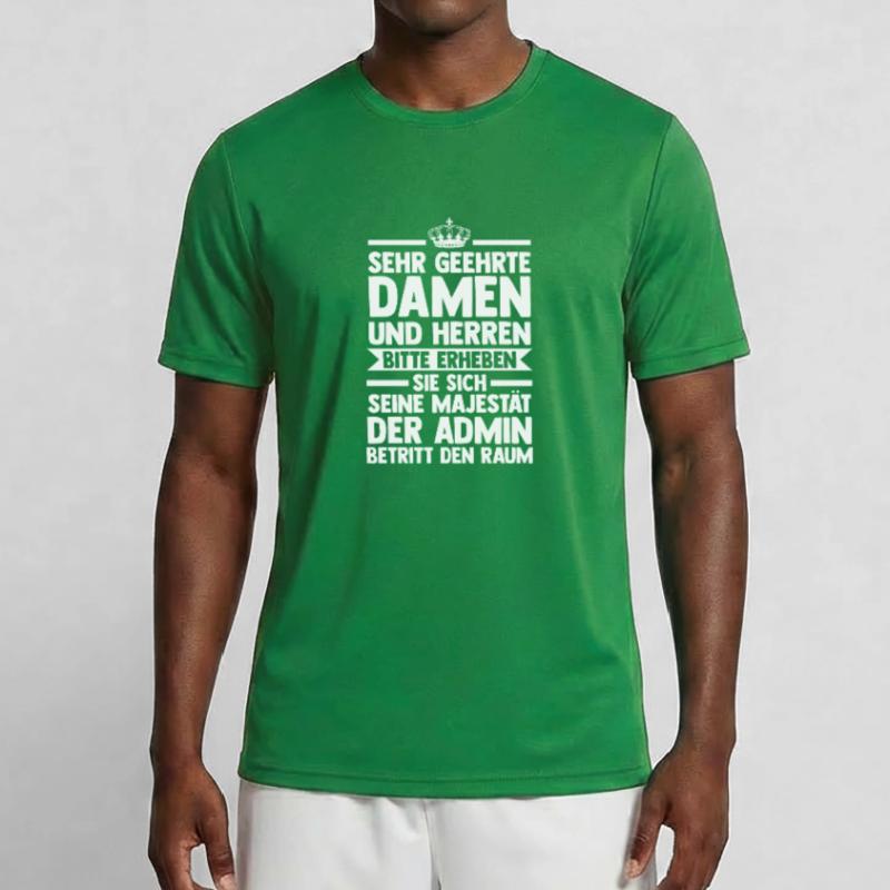 Admin Informatik Informatiker Programmierer Männer Funktions-T-Shirt